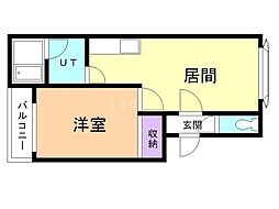 パークマンション8 1LDKの間取図画像
