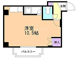 パークヒルズ文京台 ワンルームの間取図画像