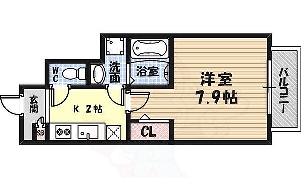 メゾン アルモニー 105｜兵庫県尼崎市汐町(賃貸アパート1K・1階・26.49㎡)の写真 その2