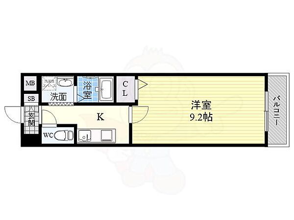 ソレアード・アビ 307｜兵庫県尼崎市水堂町４丁目(賃貸マンション1K・3階・29.84㎡)の写真 その2