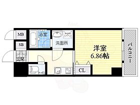 兵庫県尼崎市七松町１丁目8番15号（賃貸マンション1K・8階・25.31㎡） その2