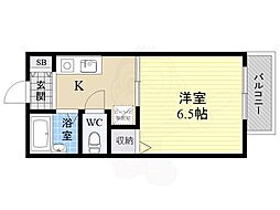 ミユキハイツ 1Kの間取図画像