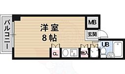 ウィンベル・ソロ立花 ワンルームの間取図画像