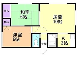間取図画像 2LDK