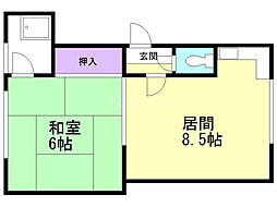間取図画像 1LDK