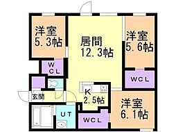 札幌市営東西線 円山公園駅 徒歩10分 2階/-