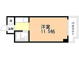 タカイレブンハイム 1Kの間取図画像