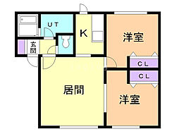 間取図画像 2LDK