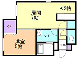 Ｌａ ｖｉｅ Ｅｎ Ｒｏｓｅ（ラヴィアンローズ） 4階1LDKの間取り