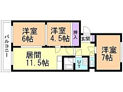 間取図画像 3LDK