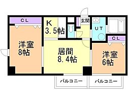 間取図画像 2LDK