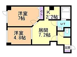 間取図画像 2LDK