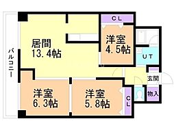 間取図画像 3LDK