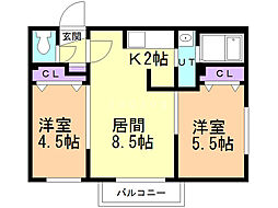 Raffine旭山公園通(ラフィーネ旭山公園通) 2階