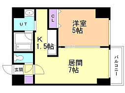 間取図画像 1LDK