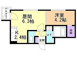 間取図画像 1LDK