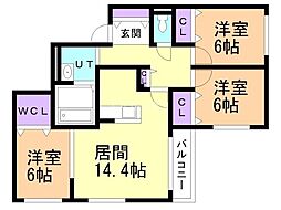 間取図画像 3LDK