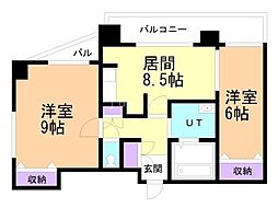 三和・マンション 2LDKの間取図画像