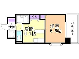 間取図画像 1DK