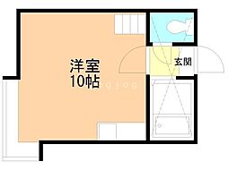 セレスト ワンルームの間取図画像
