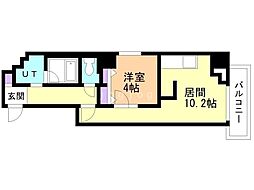 ラ・クラッセ札幌シティイースト 1LDKの間取図画像