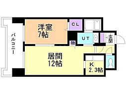 ジェルソミーナ北円山 1LDKの間取図画像