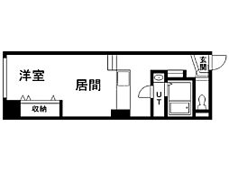 パークヒルズ中央12 1DKの間取図画像