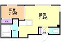 レジデンス円山北2階6.0万円