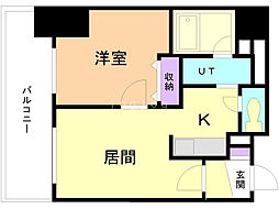 プライヴェル山鼻壱番館 1LDKの間取図画像