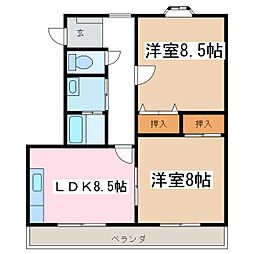 間取図画像 2LDK
