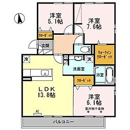 ベル・グランツ 3LDKの間取図画像