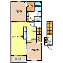 長野県長野市大字富竹846（賃貸アパート2LDK・2階・56.68㎡） その2