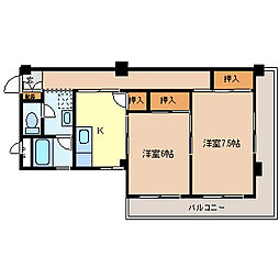 Astour（エストゥール） 3階2Kの間取り