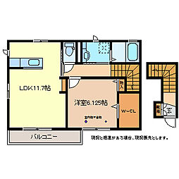 エスパシオ・yA 1LDKの間取図画像