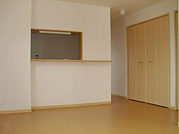 JR大糸線 穂高駅 徒歩24分の賃貸アパート 1階1LDKのリビング/ダイニング