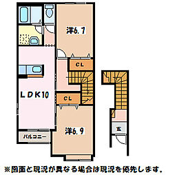 間取図画像 2LDK
