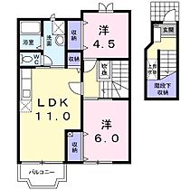 エスポワール・21  ｜ 長野県諏訪市大字四賀（賃貸アパート2LDK・2階・59.77㎡） その2