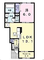 サンリット・オーブB  ｜ 長野県諏訪市大字中洲（賃貸アパート1LDK・1階・48.54㎡） その2