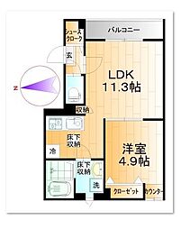 間取図画像 1LDK