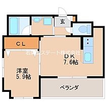 グランドシャルドン 302 ｜ 福岡県久留米市中央町（賃貸マンション1DK・3階・33.82㎡） その2