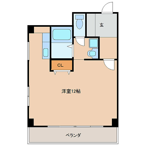 パラッツォ櫛原 301｜福岡県久留米市櫛原町(賃貸マンション1R・3階・29.00㎡)の写真 その2