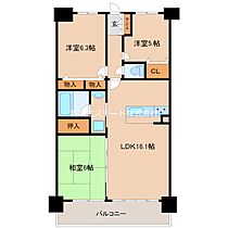 アルファスマート西国分  ｜ 福岡県久留米市国分町（賃貸マンション3LDK・4階・78.16㎡） その2