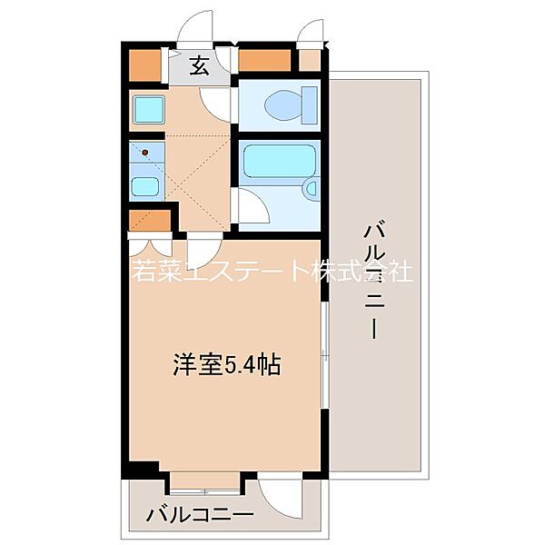 ヴィラマリア 1303｜福岡県久留米市日吉町(賃貸マンション1K・13階・16.28㎡)の写真 その2