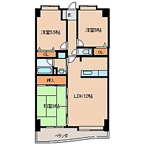 パークレーン六ツ門 803 ｜ 福岡県久留米市六ツ門町（賃貸マンション3LDK・8階・65.52㎡） その2