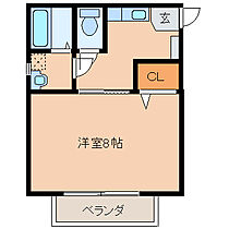 リブレア宮ノ陣 B102 ｜ 福岡県久留米市宮ノ陣４丁目（賃貸アパート1K・1階・25.93㎡） その2