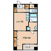 ノプレア加志雅 501 ｜ 福岡県久留米市東町（賃貸マンション1LDK・5階・40.34㎡） その2