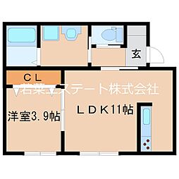 間取図画像 1LDK
