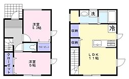 Globe House 2LDKの間取図画像