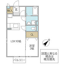 センチェリー 202号室 ｜ 茨城県日立市鹿島町（賃貸アパート1LDK・2階・33.47㎡） その2