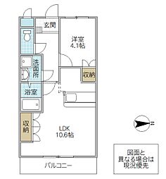 スターライズ 1LDKの間取図画像